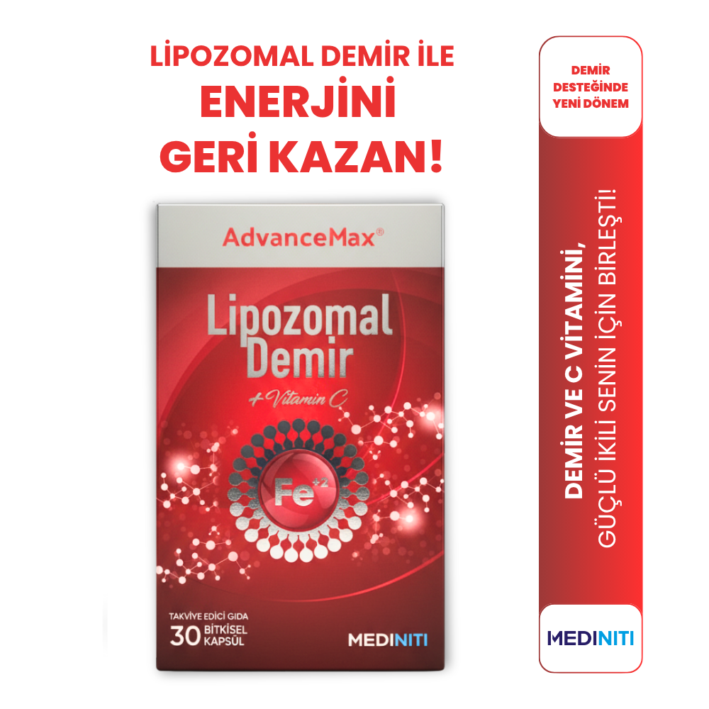 Advancemax Lipozomal Demir 30 Kapsül